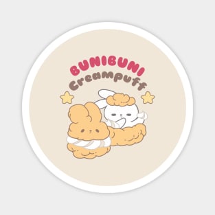 Cute Bunnies in Bunibuni Creampuff Magnet